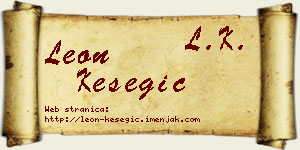 Leon Kesegić vizit kartica